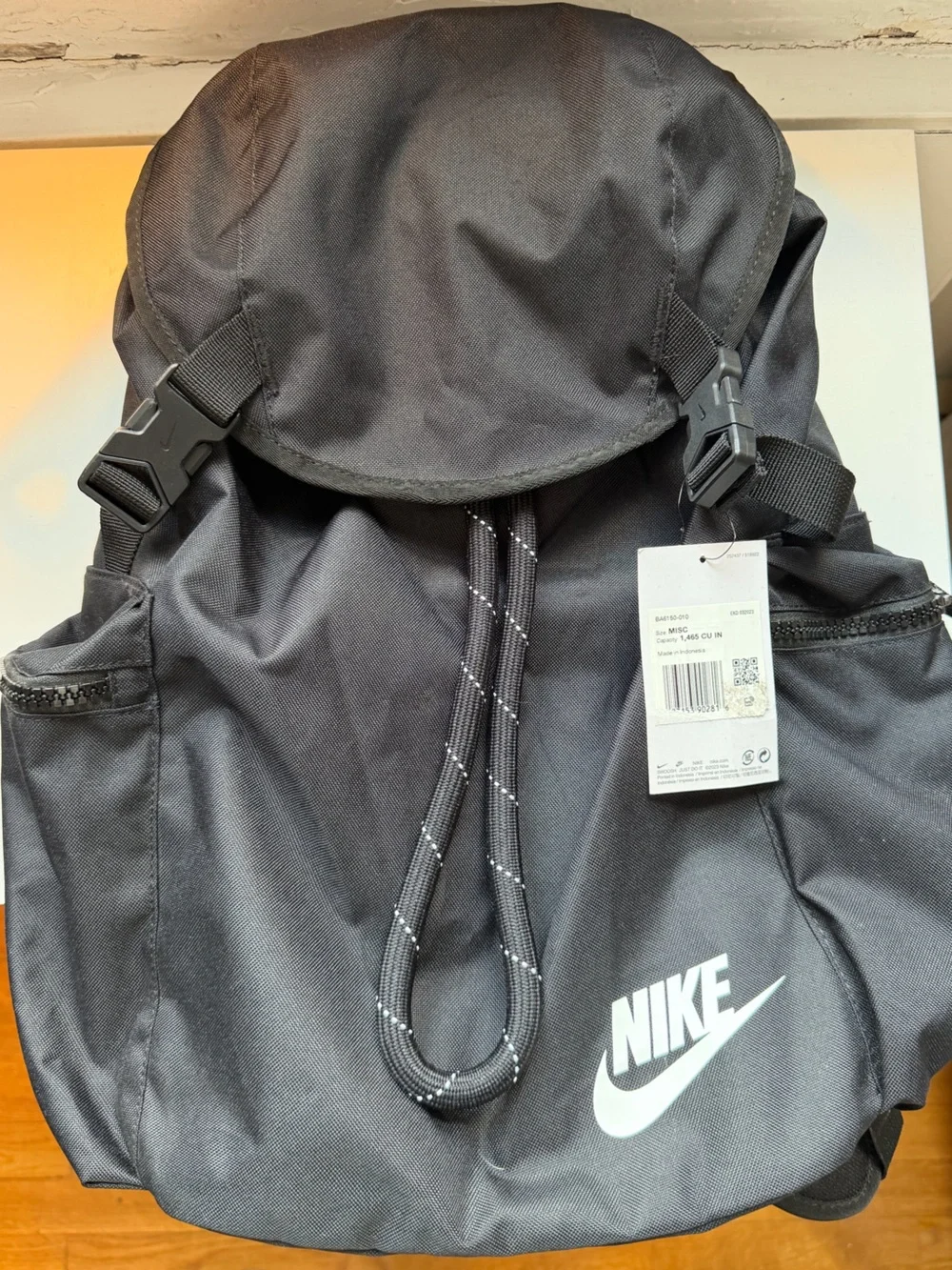 Nike Sportswear Heritage Rucksack Backpack Black - NWT New With Tags